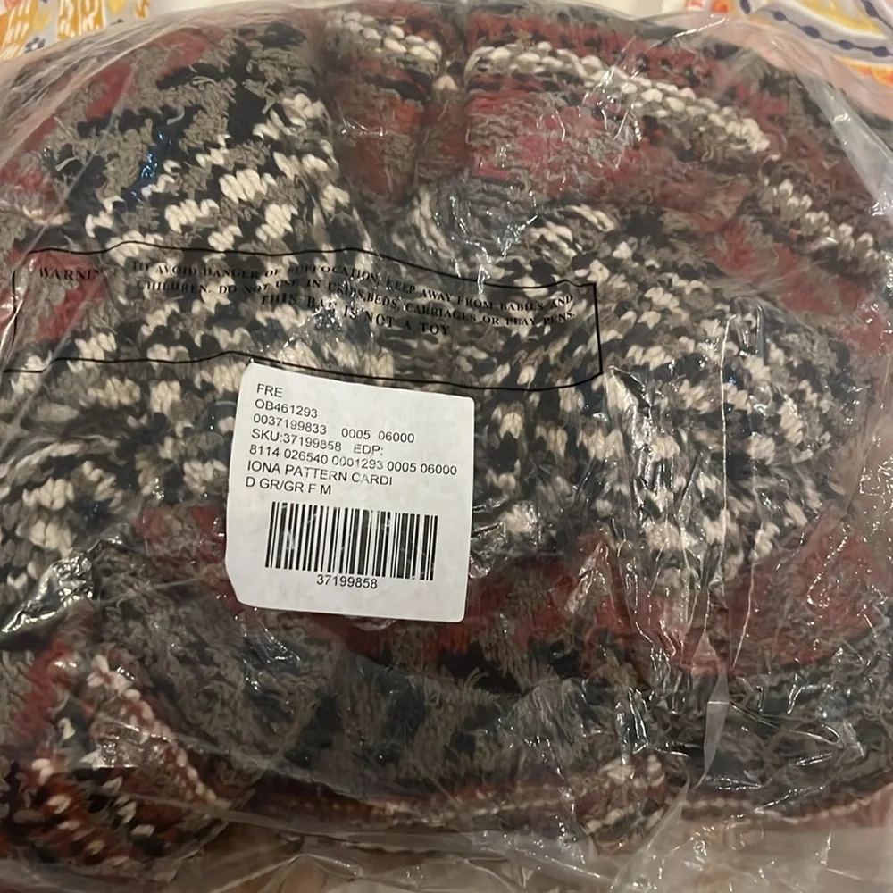 NWT free people Iona patterned cardigan - Picture 3 of 3
